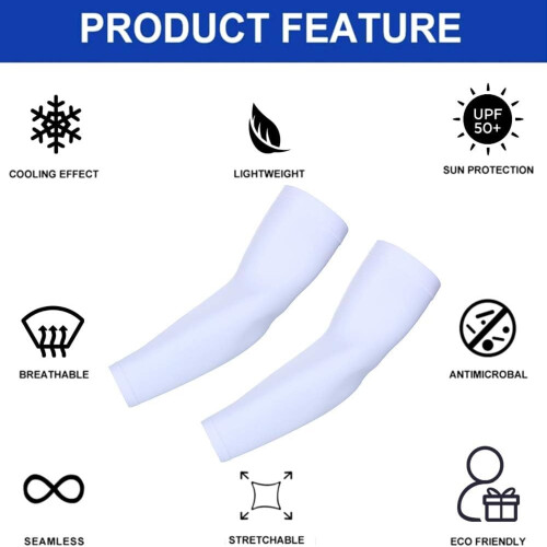 Arm Sleeves Stylish Durable UV Protection Pair 1