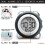Luniquz Twin Bell Digital Alarm Clock Blue Backlight Dual 4