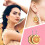 Round Sublimation Blank Earrings Wood with Hooks 36 pcs 5