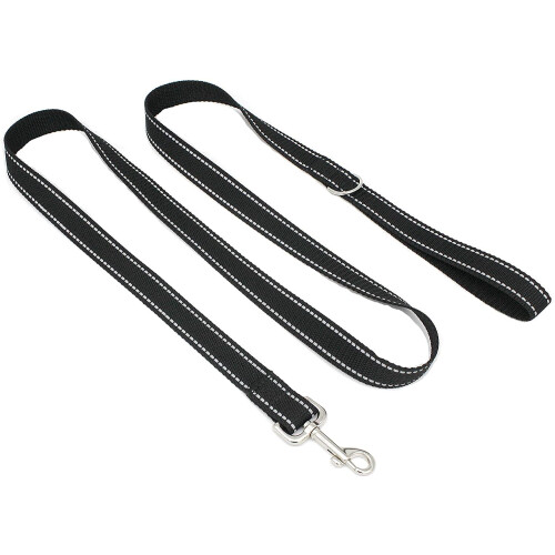 Reflective Nylon Dog Leash 1" x 6ft 2-Pack 2