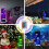 Night Light Lava Lamp LED 7-Color Round Black 6