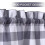 Buffalo Check Kitchen Valance Gray 56"W x 15"L 1 Panel 2