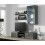 Cama hanging display cabinet SOHO grey/grey gloss 2