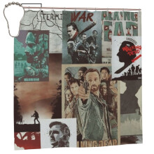 The Walking Dead shower curtain polyester 72x72 inches