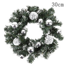 Manfiter Christmas wreath with LED lights outdoor front