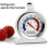Steel Refrigerator Freezer Thermometer Dial1Pack 6