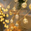 Metal String Lights with Moroccan Ball Lamps 1 Set 2