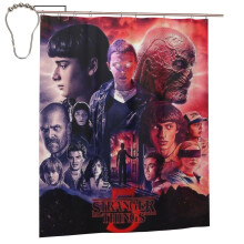 Stranger Things shower curtain set 66x72 in waterproof