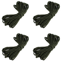 Paracord rope green 15m 4-strand 7-core