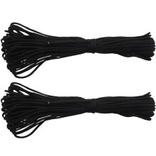 Paracord survival rope black 550 lb 2 x 100 ft