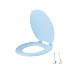 Round Toilet Seat with Soft-Close Mechanism 40x34 cm