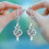 Water Drop Earrings Shiny Zircon Dangle 1 Pair 7