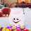 Halloween pumpkin bucket white reusable candy holder 6