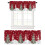 Christmas Snowman Curtains with Rod Pocket White Snowflake 6
