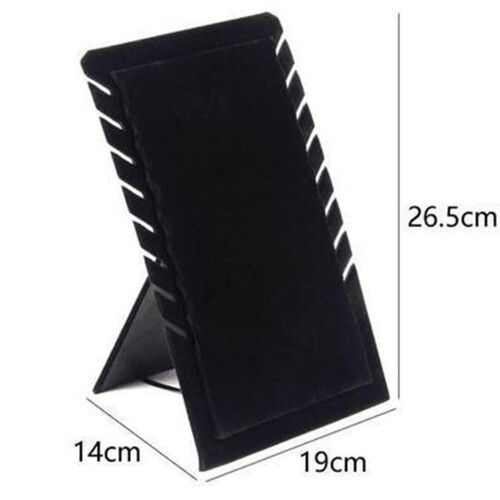 Necklace Display Stand Black 8-Slot 2