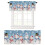 Christmas Snowman Curtains with Rod Pocket White Snowflake 7