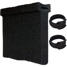 Reusable Cable Ties Hook and Loop 50 Pack 150mm x 12mm Black