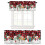 Christmas Snowman Curtains with Rod Pocket White Snowflake 8