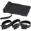 Adjustable Reusable Cable Ties Hook and Loop Black 50-Pack 1