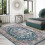 Haperlare area rug vintage boho design 5x7 ft 5