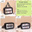 PVC Waterproof Translucent Cosmetic Bag Large Black 2
