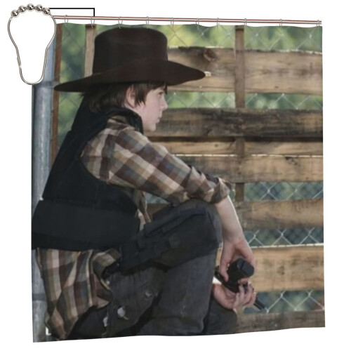 The Walking Dead shower curtain polyester 72x72 inches