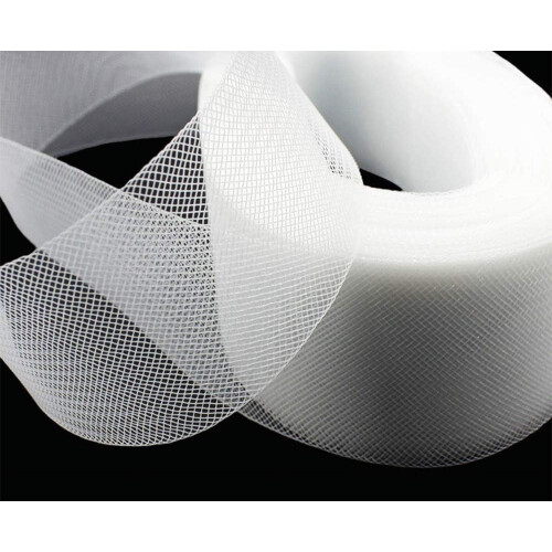 Polyester white horsehair braid 3 inch 50 yards 1