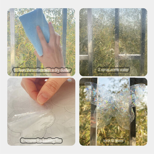 Mojoyce Electrostatic3D Raamfolies Creatieve Chique Raamstickers Herbruikbaar (Kat) 1