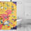 Adventure Time shower curtain polyester 72x72 inches with 7