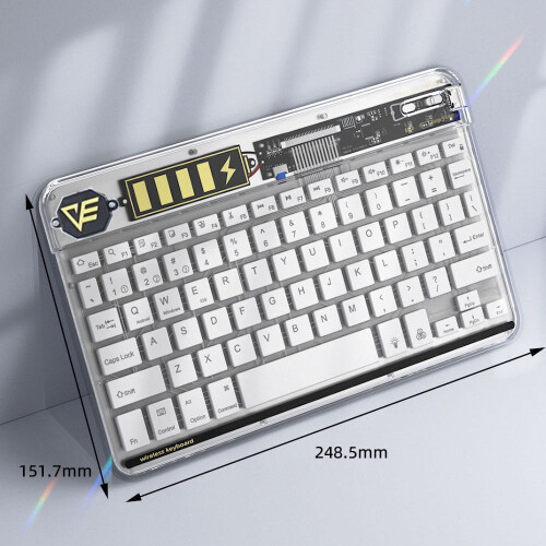 Wireless Keyboard and Mouse Combo with LED Backlight and 2