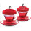 Luniquz hummingbird feeder red plastic 32 oz 5