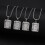 Initial Letter Pendant Necklace Silver Plated One Size 8