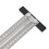 Stainless Steel T-Type Hole Ruler 300mm 5