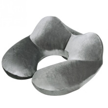 U-Shape Inflatable Velvet Neck Pillow Travel Set
