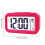 Mojoyce battery-operated alarm clock rose red 3