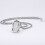 Initial Letter Pendant Necklace Silver Plated One Size 7