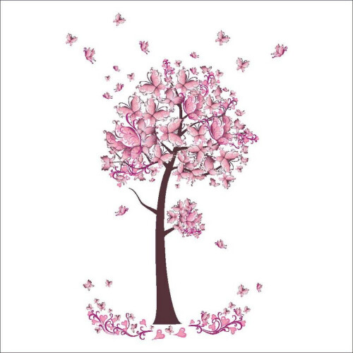 Butterfly Wall Decals Decorative Peel and Stick 12 Pack