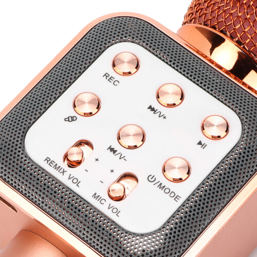 Portable Bluetooth Wireless Microphone Rose Gold 5W 2