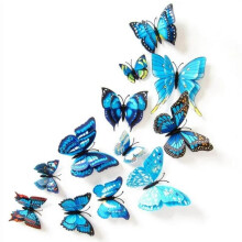 3D Butterfly Wall Stickers Removable 12 PCS