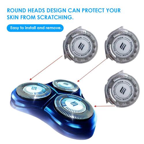 Shaver Blades Replacement for Philips HQ8 Dual-Precision 2