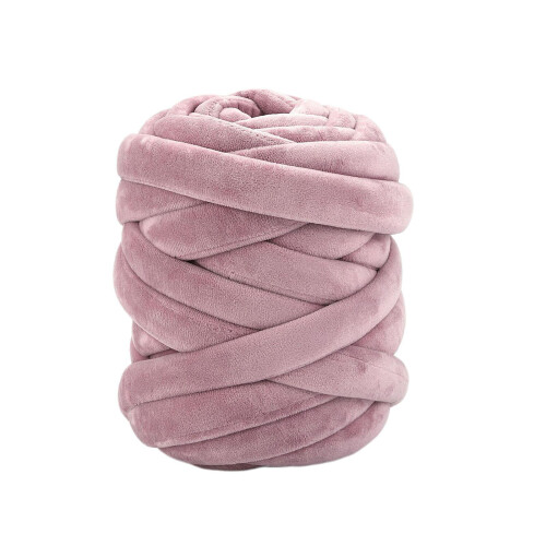 Dusky Pink Chunky Tube Yarn 250g 2
