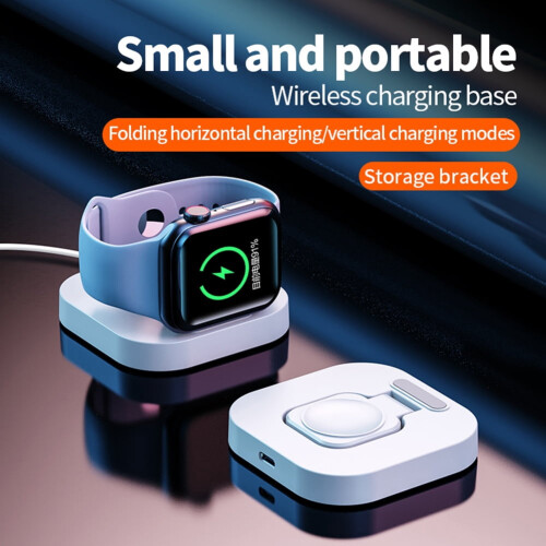 Draadloos Apple Watch-oplaadstation, wit, 2-in-1 1