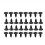 Car Retainer Clips Plastic Fasteners Kit190pcs6Sizes 6
