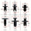 Car Retainer Clips Plastic Fasteners Kit190pcs6Sizes 4