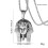 Women's Retro Titanium Steel Necklace Silver 3