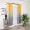 LILSHIM gradient tulle curtains yellow grey 1 pair 4