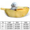 Bananformad kattbädd mjuk varm vinterbo 3