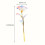 Goldene Folienblume 24K 3 Stück 5