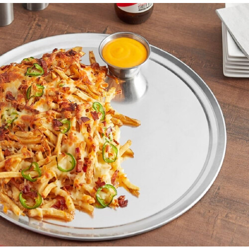Bandejas de pizza de alumínio com borda larga de 40 cm (16 polegadas), 2 unidades. 1