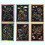 Mojoyce kids scratch paper drawing toy set 8